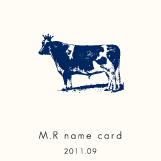 M.R name card 2011.09
